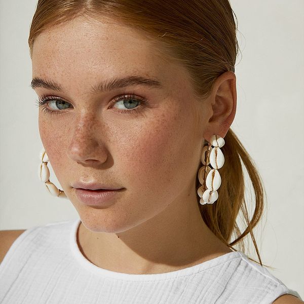 flatfoosie 2019 natural conch shell dangle drop earrings for women bohemian wedding gifts trendy summer pendant earrings jewelry, Silver
flatfoosie 2019 natural conch shell dangle drop earrings for women bohemian wedding gifts trendy summer pendant earrings jewelry, Silver