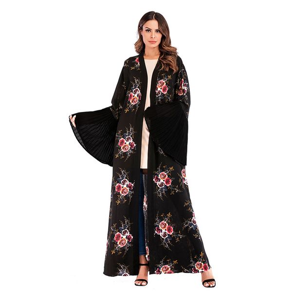 wholesale muslim women floral print abaya dress s-2xl islamic women flare sleeve dubai abaya with belt, Red
wholesale muslim women floral print abaya dress s-2xl islamic women flare sleeve dubai abaya with belt, Red