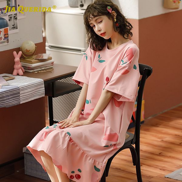short sleeve new night gown cotton woman night wear home dress long shirt fashion style crew neck nightie nighty dressing gown, Black;red
short sleeve new night gown cotton woman night wear home dress long shirt fashion style crew neck nightie nighty dressing gown, Black;red