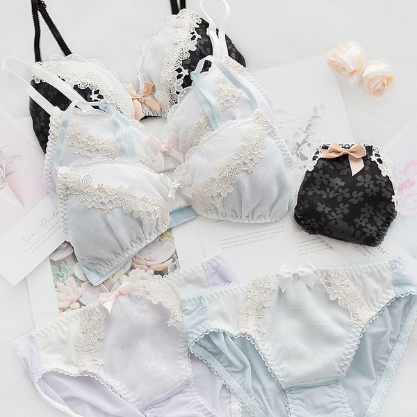 teen girl cute flower embroidery comfortable no rims bra & panties set japanese small fresh women lace bow underwear suit, Red;black
teen girl cute flower embroidery comfortable no rims bra & panties set japanese small fresh women lace bow underwear suit, Red;black