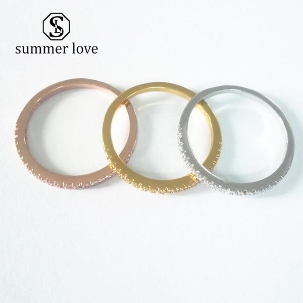 zircon rings 3 colors for women engagement mini crystal rings delicate wedding couple promise valentine's day jewelry gifts-y, Silver
zircon rings 3 colors for women engagement mini crystal rings delicate wedding couple promise valentine's day jewelry gifts-y, Silver