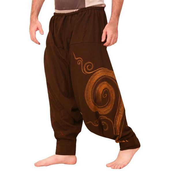men causal flower printed trouser hippy baggy boho elastic cross-pants loose trousers aladdin wide leg cotton linen harem pants, Black
men causal flower printed trouser hippy baggy boho elastic cross-pants loose trousers aladdin wide leg cotton linen harem pants, Black