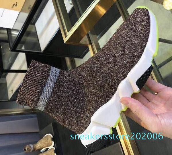 new paris speed trainers knit sock shoe original luxury designer mens womens sneakers high casual shoes with box s6, Black
new paris speed trainers knit sock shoe original luxury designer mens womens sneakers high casual shoes with box s6, Black