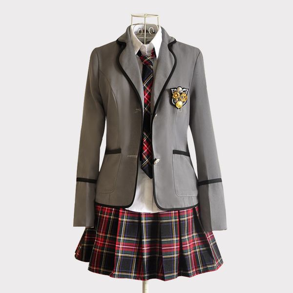 новые модели девушки японская школа jk uniform jcosplay костюм черный красный плед юбка + tops coat наборы, White
новые модели девушки японская школа jk uniform jcosplay костюм черный красный плед юбка + tops coat наборы, White