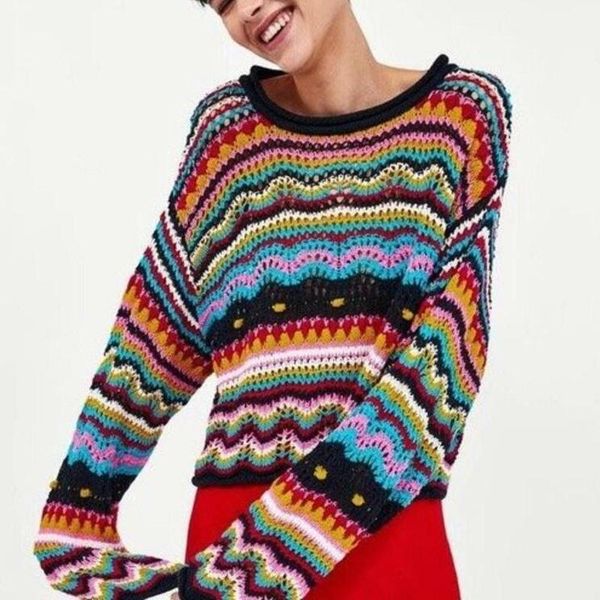 womens mixed colors knitted loose fit scoop sweaters casual long sleeve oversize hollow 2 styles new a757, White;black
womens mixed colors knitted loose fit scoop sweaters casual long sleeve oversize hollow 2 styles new a757, White;black