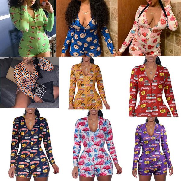 designer women printed pajama jumpsuits onesies nightwear playsuit workout button skinny v-neck short onesies rompers 8818, Black;white
designer women printed pajama jumpsuits onesies nightwear playsuit workout button skinny v-neck short onesies rompers 8818, Black;white