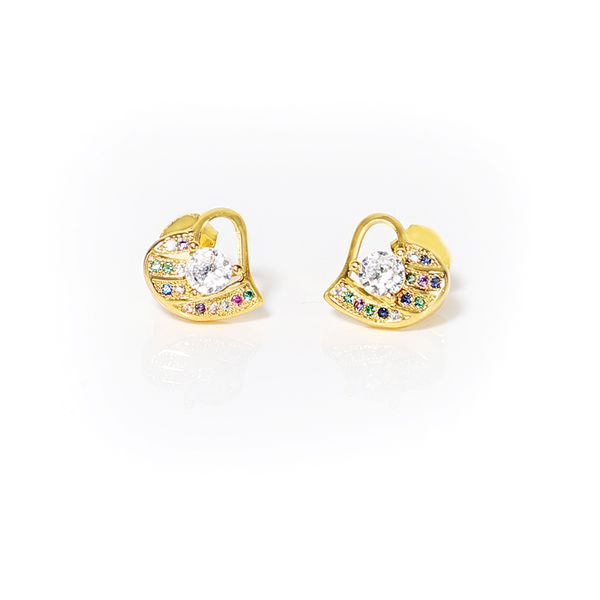 say hello copper zircon inlaid small stud earrings for women geometric heart wedding ear studs piercing earrings jewelry k4388, Golden;silver
say hello copper zircon inlaid small stud earrings for women geometric heart wedding ear studs piercing earrings jewelry k4388, Golden;silver