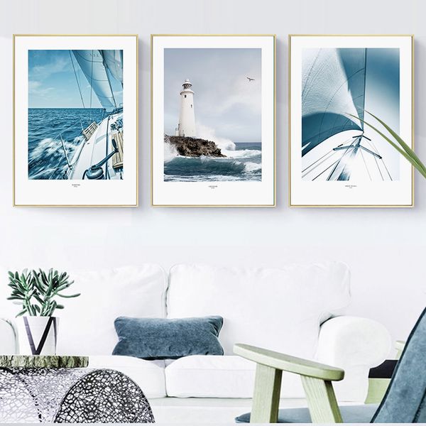 ocean lighthouse landscape scandinavian poster sailboat wall art canvas painting nordic print wall pictures for living room
ocean lighthouse landscape scandinavian poster sailboat wall art canvas painting nordic print wall pictures for living room