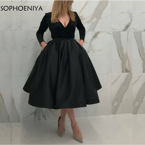 new arrival black evening dress short long sleeve v neck velvet kaftan dubai abendkleider party dresses in stock, White;black
new arrival black evening dress short long sleeve v neck velvet kaftan dubai abendkleider party dresses in stock, White;black