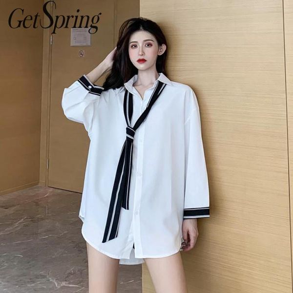 getspring women shirt color matching nine quarter chiffon womens blouses black white vintage loose long shirt 2019 new
getspring women shirt color matching nine quarter chiffon womens blouses black white vintage loose long shirt 2019 new