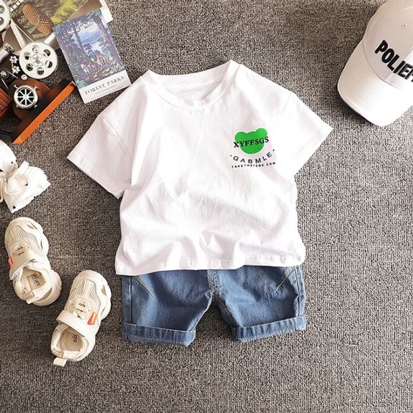 kids designer clothing boys fashion clothing set summer t shirt + shorts two pieces brand letter print boy luxury t-shirts wholesale, White
kids designer clothing boys fashion clothing set summer t shirt + shorts two pieces brand letter print boy luxury t-shirts wholesale, White