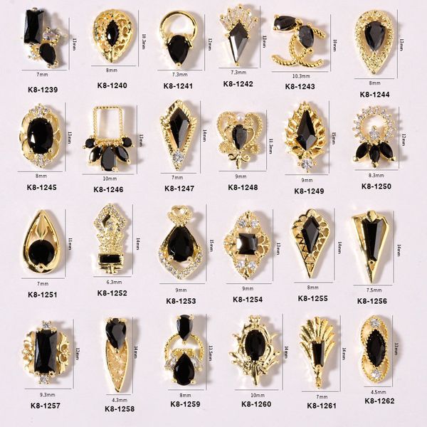 2pcs/lot 3d alloy black zircon nail art decorations supplies crystal rhinestones gems nails accessories jewelry charms, Silver;gold
2pcs/lot 3d alloy black zircon nail art decorations supplies crystal rhinestones gems nails accessories jewelry charms, Silver;gold