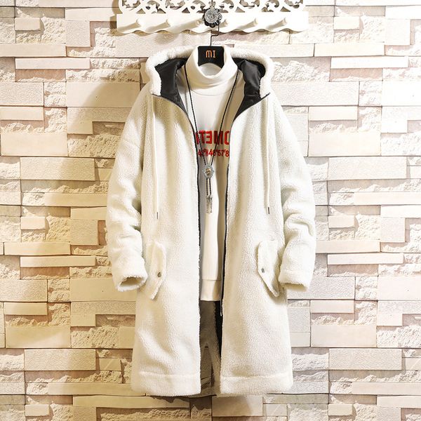 new winter parka men's solid jacket thick warm fleece long hooded parkas coat fashion men double side wear padded coat student, Black
new winter parka men's solid jacket thick warm fleece long hooded parkas coat fashion men double side wear padded coat student, Black