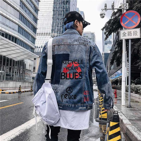 denim jacket men's printed let's rock blue 2020 loose men's washed denim jacket sa-8, Black;brown
denim jacket men's printed let's rock blue 2020 loose men's washed denim jacket sa-8, Black;brown