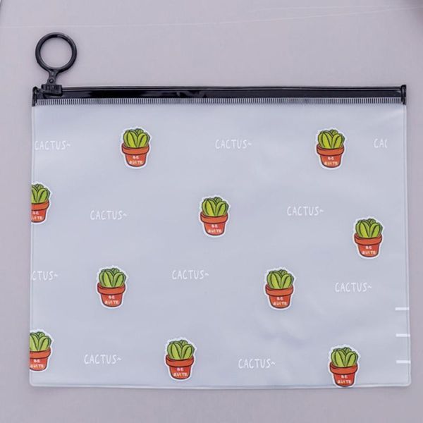 cute fresh transparent frosted cactus ring storage bag large capacity student stationery pencil case
cute fresh transparent frosted cactus ring storage bag large capacity student stationery pencil case