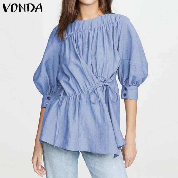 women's blouses & shirts women'blouse casual office 3/4 sleeve o neck solid irregular blouse 2021 spring summer tunic plus size s, White
women's blouses & shirts women'blouse casual office 3/4 sleeve o neck solid irregular blouse 2021 spring summer tunic plus size s, White