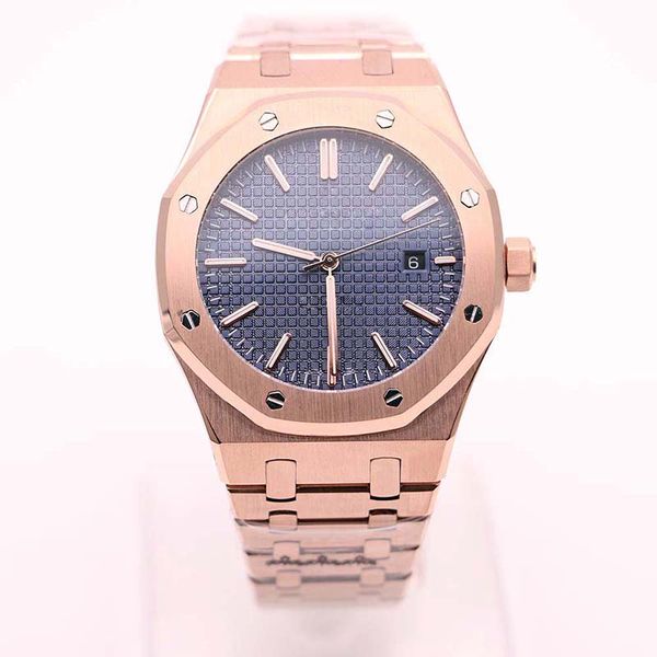 rose gold blue dial automatic mechanical watches royal oak 42mm full stainless steel strap wristwatches sapphire super luminous, Slivery;brown
rose gold blue dial automatic mechanical watches royal oak 42mm full stainless steel strap wristwatches sapphire super luminous, Slivery;brown