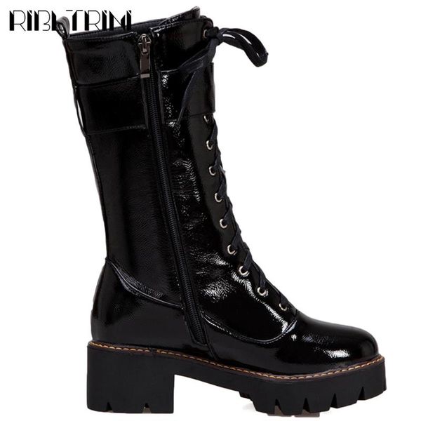 ribetrini cool lady causal chunky heel buckle belt shoes woman platform mid calf boots women 2020 lace up fashion woman shoes, Black
ribetrini cool lady causal chunky heel buckle belt shoes woman platform mid calf boots women 2020 lace up fashion woman shoes, Black