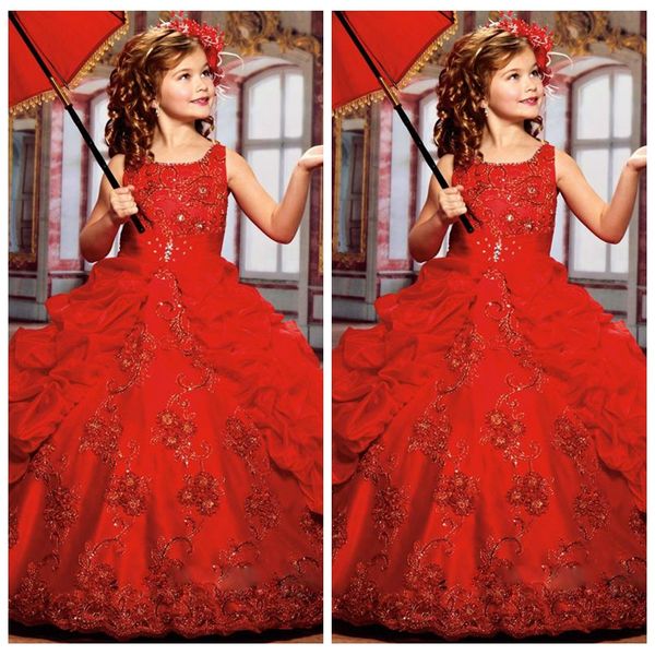 2019 square ball gown embroidery girls pageant party gowns beaded draped long vintage princess birthday party gowns sleeveless, White;red
2019 square ball gown embroidery girls pageant party gowns beaded draped long vintage princess birthday party gowns sleeveless, White;red