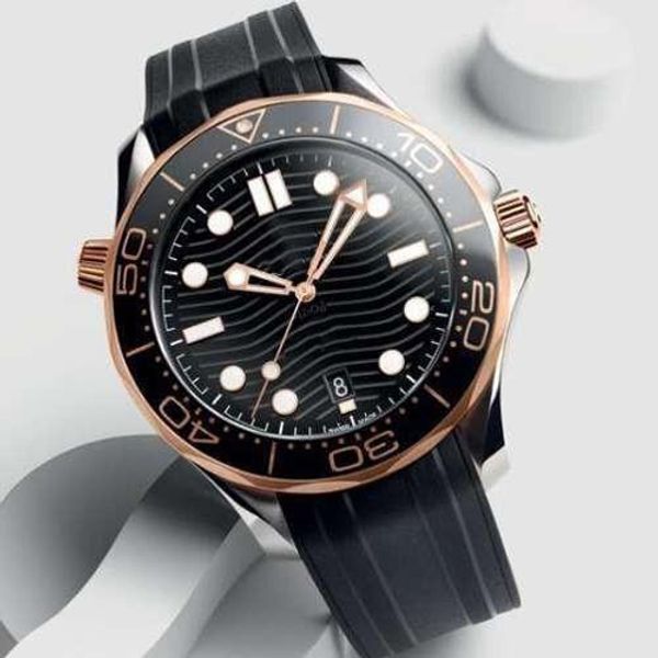 new rubber strap rose gold mens watch stainless steel automatic men's watches designer watch professional diver wristwatches, Slivery;brown
new rubber strap rose gold mens watch stainless steel automatic men's watches designer watch professional diver wristwatches, Slivery;brown