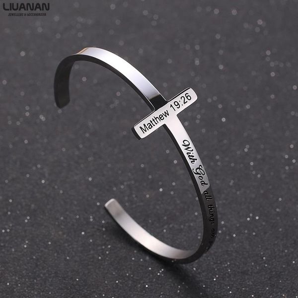 cross bracelet religious cuff bangle bible verse christian gifts jewelry for women with god all things are possible bracelet, White
cross bracelet religious cuff bangle bible verse christian gifts jewelry for women with god all things are possible bracelet, White