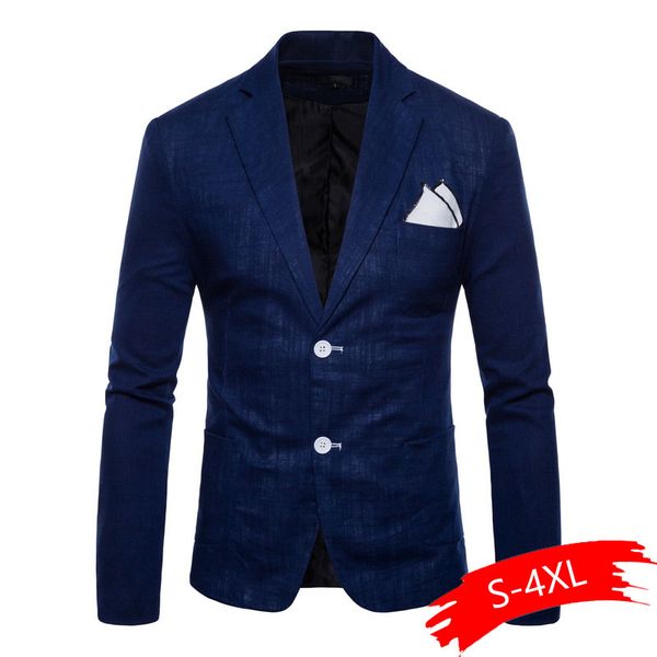2020 spring and autumn new cotton and linen men's casual suit jacket 2 european code men's 9-color suit, White;black
2020 spring and autumn new cotton and linen men's casual suit jacket 2 european code men's 9-color suit, White;black