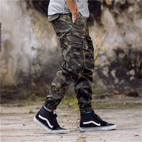 hip streetwear men's camouflage joggers pants men women cotton cargo pant trousers elastic waist harem pant men, Black
hip streetwear men's camouflage joggers pants men women cotton cargo pant trousers elastic waist harem pant men, Black