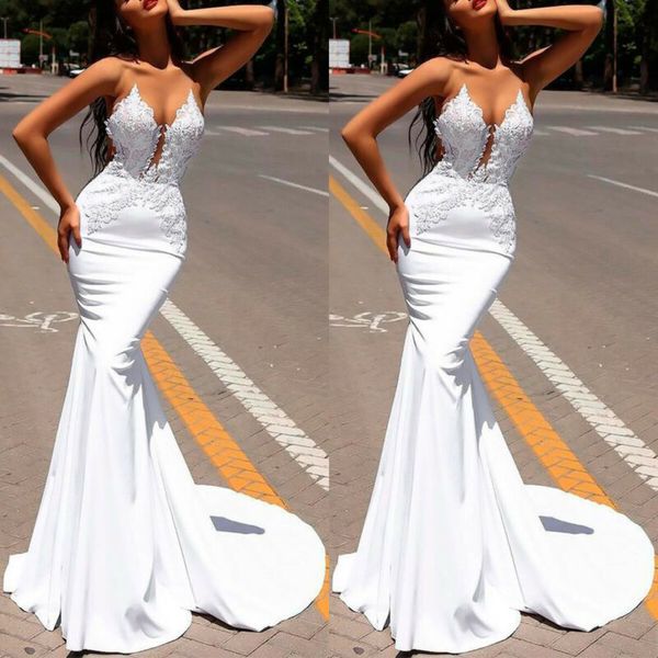 women's formal ball gown prom evening v neck party wedding bridesmaid dresses, White;black
women's formal ball gown prom evening v neck party wedding bridesmaid dresses, White;black