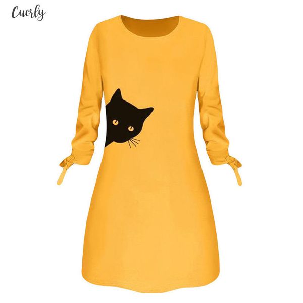women casual autumn dress mini dress female women fashion printed cat animal bow o neck long sleeve blouse mini dress g3, Black;gray
women casual autumn dress mini dress female women fashion printed cat animal bow o neck long sleeve blouse mini dress g3, Black;gray