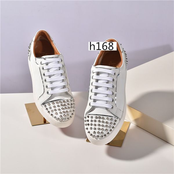2020 fashion mens red bottoms designer shoes spike suede leather men women flat fashion luxury casual shoes size 37, Black
2020 fashion mens red bottoms designer shoes spike suede leather men women flat fashion luxury casual shoes size 37, Black
