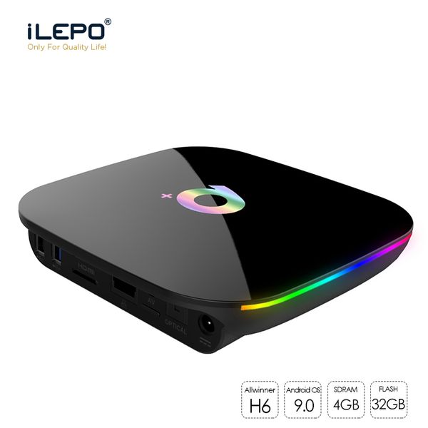 Android tv box q plu 2 4gb 16 32 64gb android 9 0 tv box upport mart tv bluetooth wifi