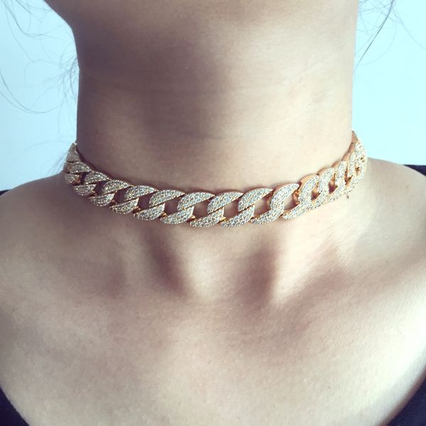 fashion statement cuban link chain choker necklace adjust women wedding bijoux wholesale ing, Golden;silver
fashion statement cuban link chain choker necklace adjust women wedding bijoux wholesale ing, Golden;silver