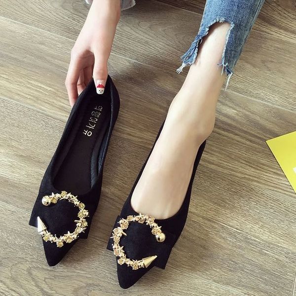 2019 women shoe fashion ballet women flat shoes candy color rhinestones decorated casual shoes ladies, Black
2019 women shoe fashion ballet women flat shoes candy color rhinestones decorated casual shoes ladies, Black