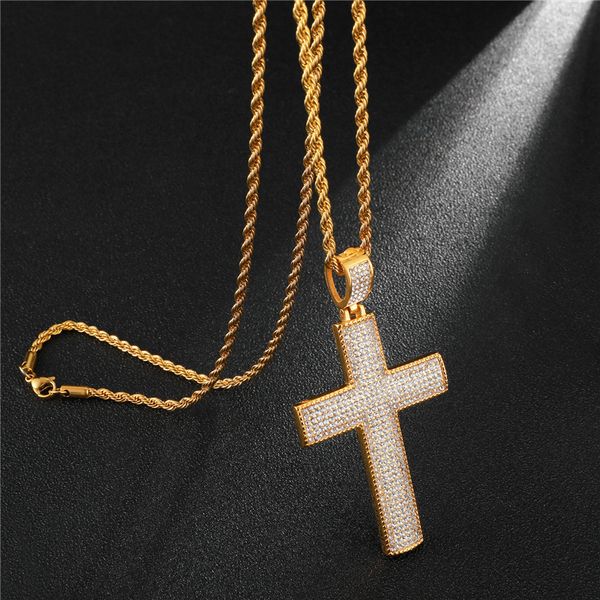 hip hop 316l stainless steel iced out micro pave rhinestone cross pendant crucifix pendants & necklaces necklace for men jewelry, Silver
hip hop 316l stainless steel iced out micro pave rhinestone cross pendant crucifix pendants & necklaces necklace for men jewelry, Silver