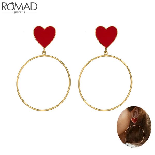 romad big red heart hoop earrings for women french street style snap fashion party jewelry heart pendant boucle d'oreille r3, Golden;silver
romad big red heart hoop earrings for women french street style snap fashion party jewelry heart pendant boucle d'oreille r3, Golden;silver