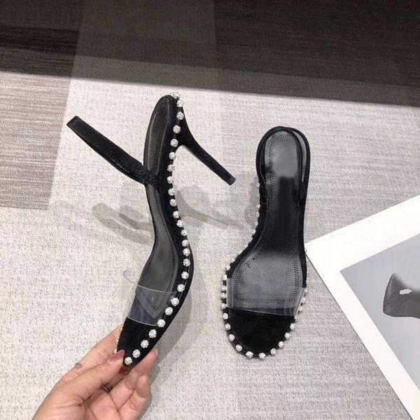 sandals r shoes fashion beaded pvc genuine leather sandals high heeled beach shoes large 9cm noble size 35-40, Black
sandals r shoes fashion beaded pvc genuine leather sandals high heeled beach shoes large 9cm noble size 35-40, Black