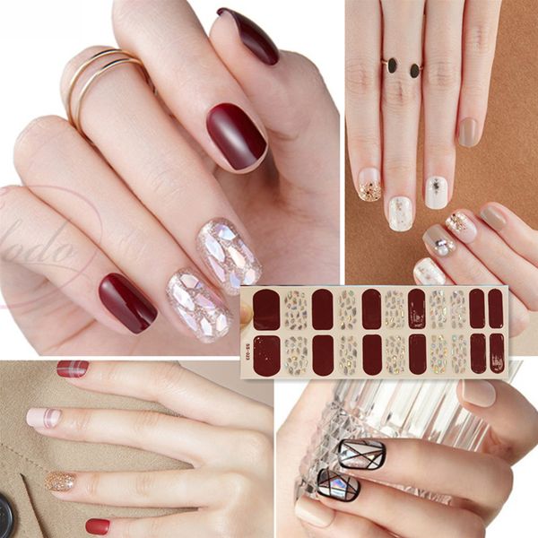 new stickers 22 tips beauty nails diy adhesive decal nail stickers sliders decoration nails art accessories for women salon, Black
new stickers 22 tips beauty nails diy adhesive decal nail stickers sliders decoration nails art accessories for women salon, Black