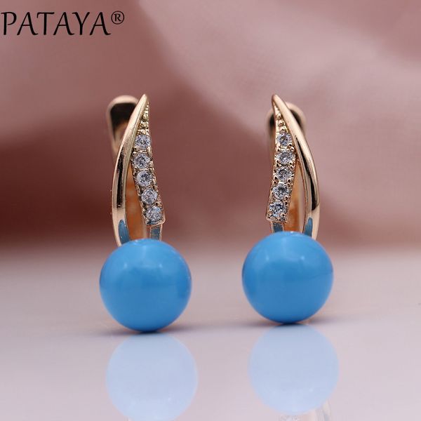 pataya new 585 rose gold long earring women fashion wedding jewelry natural zircon turkish blue shell pearls dangle earrings, Golden
pataya new 585 rose gold long earring women fashion wedding jewelry natural zircon turkish blue shell pearls dangle earrings, Golden