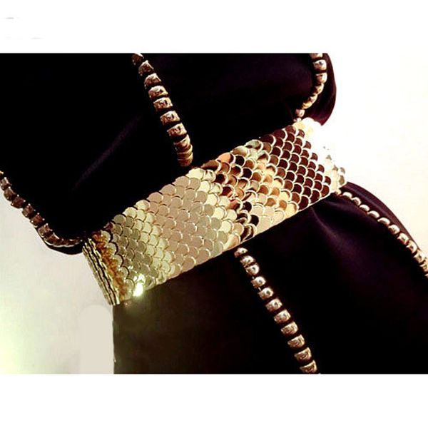 women's fashion gold belt heavy metal mirror belt excellent elastic color ladies dress decoration ladies, Black;brown
women's fashion gold belt heavy metal mirror belt excellent elastic color ladies dress decoration ladies, Black;brown