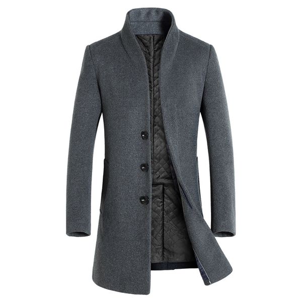 mens winter trench woolen jackets mens fashion casual slim business formal long section overcoats high end brand windbreaker, Black
mens winter trench woolen jackets mens fashion casual slim business formal long section overcoats high end brand windbreaker, Black