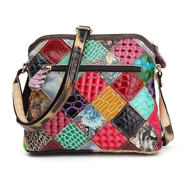 women genuine leather handbag female patchwork flower messenger crossbody bags for ladies shell bag bolsa random color
women genuine leather handbag female patchwork flower messenger crossbody bags for ladies shell bag bolsa random color