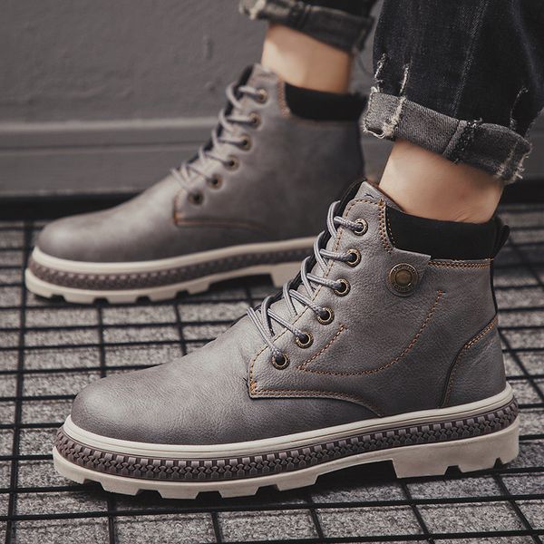 winter shoes men's winter boots leather boots outdoor comfort shoes high fashion trend ins men's casual, Black
winter shoes men's winter boots leather boots outdoor comfort shoes high fashion trend ins men's casual, Black