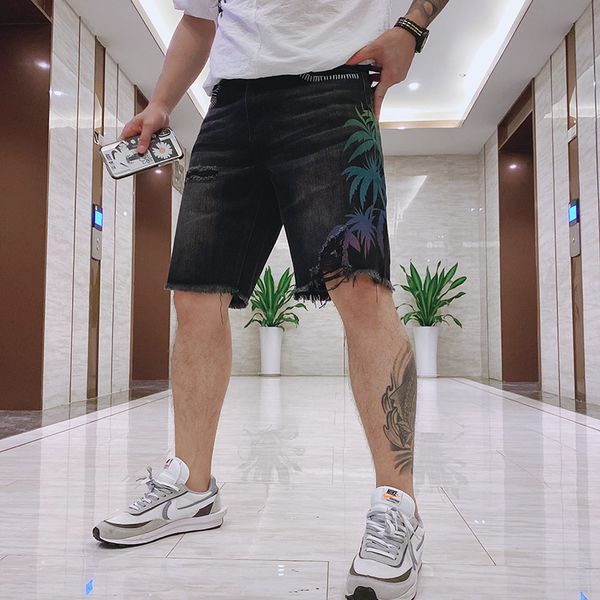 we0704 new fashion 2020 casual shorts popular fashion design party style men's clothing, White;black
we0704 new fashion 2020 casual shorts popular fashion design party style men's clothing, White;black