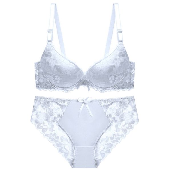 b c d cup women bra set lace hollow underwear panty set solid 6 color push up bra brief big size sports sets, White;black
b c d cup women bra set lace hollow underwear panty set solid 6 color push up bra brief big size sports sets, White;black