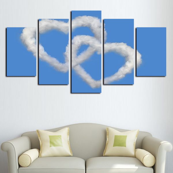 5 pieces canvas wall art heart linked to heart love heart nebula landscape pictures poster modern hd print on canvas oil painting
5 pieces canvas wall art heart linked to heart love heart nebula landscape pictures poster modern hd print on canvas oil painting