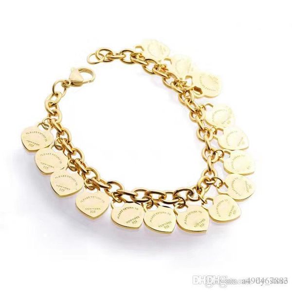 trend brand titanium steel bracelet 18k gold rose silver heart shaped bracelet for friends party and fashion couple gift, Black
trend brand titanium steel bracelet 18k gold rose silver heart shaped bracelet for friends party and fashion couple gift, Black