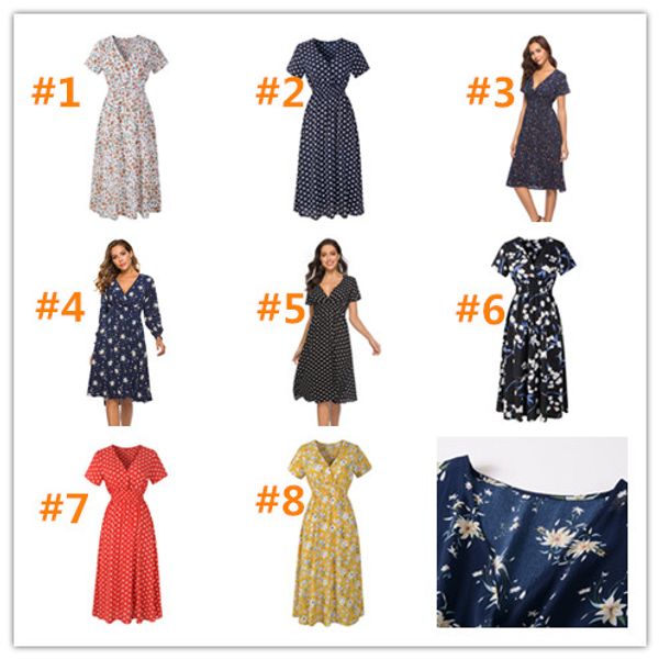 new women long dresses 2020 spring summer girls short sleeve chiffon beach skirts trendy dot flora print v-neck dress bohemian dresses ly303, White
new women long dresses 2020 spring summer girls short sleeve chiffon beach skirts trendy dot flora print v-neck dress bohemian dresses ly303, White