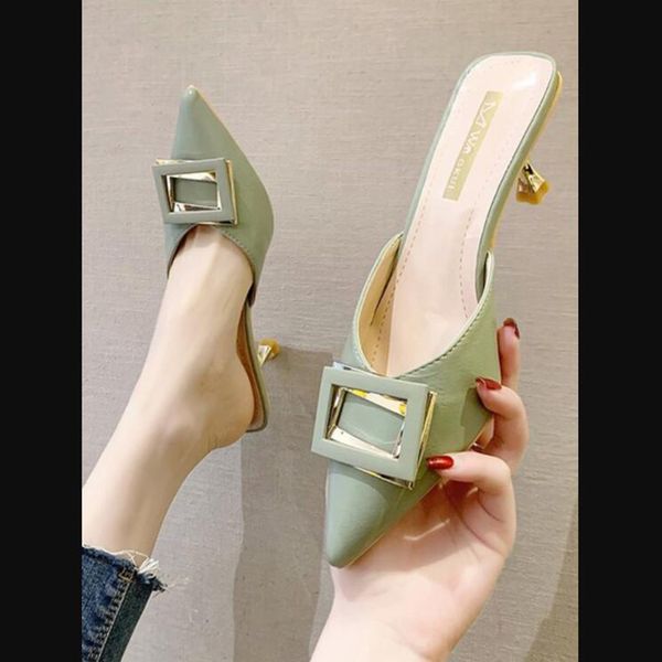 slippers sandals high heels women shoes woman fashion pointed pu 2020 summer new slippers high heels pointed toe shoes d156, Black
slippers sandals high heels women shoes woman fashion pointed pu 2020 summer new slippers high heels pointed toe shoes d156, Black