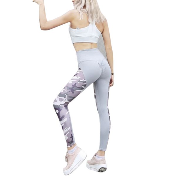 women 2019 high waist sporting fitness leggings elastic hip wrinkle camouflage print leggings mujer, Black
women 2019 high waist sporting fitness leggings elastic hip wrinkle camouflage print leggings mujer, Black