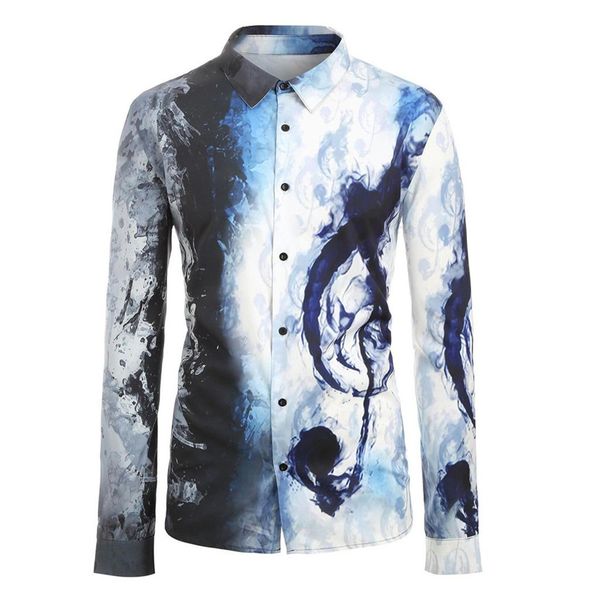 autumn men splicing music leisure printing shirts casual slim fit streetwear shirt lapel button up dress shirt long sleeve, White;black
autumn men splicing music leisure printing shirts casual slim fit streetwear shirt lapel button up dress shirt long sleeve, White;black